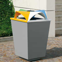 Ecomix papelera para recogida selectiva de residuos